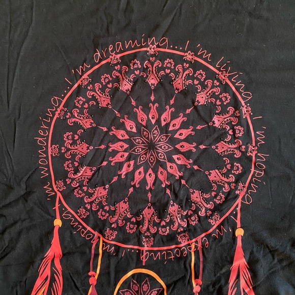 Ladies dream catcher short sleeve black tee size medium NWT - Picture 4 of 9
